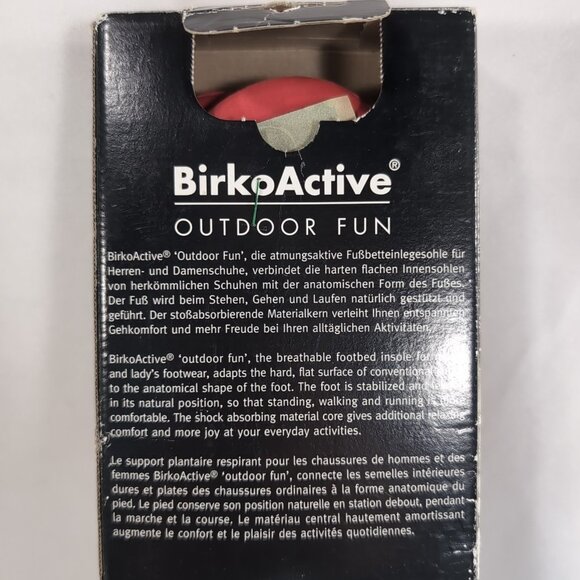 Birko Active Outdoor Fun Mesh Insoles Black gr. 38 7 - 7.5 US NEW Birkenstock - Picture 7 of 13